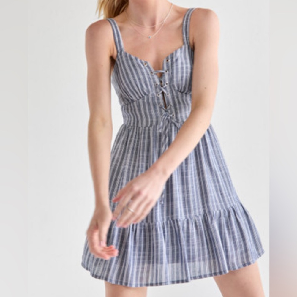 NEW Francesca’s Striped Blue Sundress!